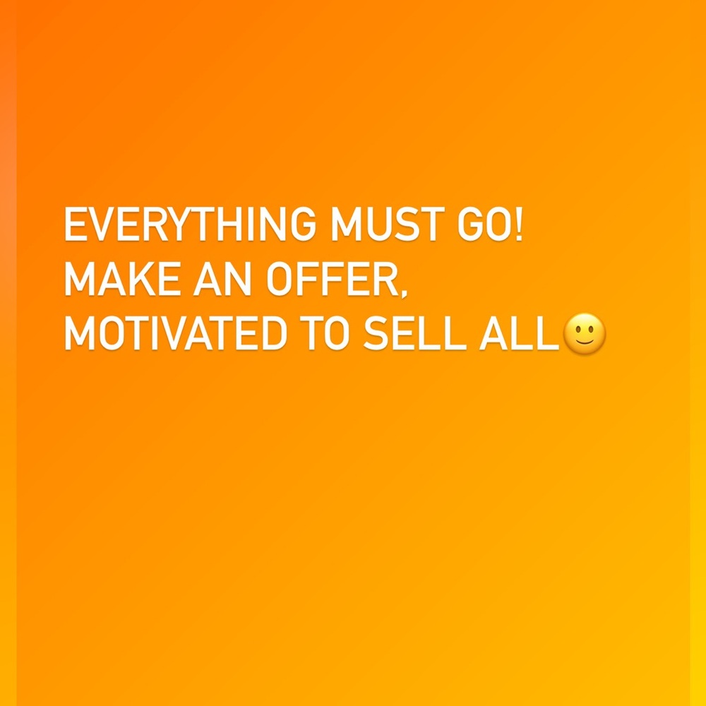 All kinds of offers being accepted :)